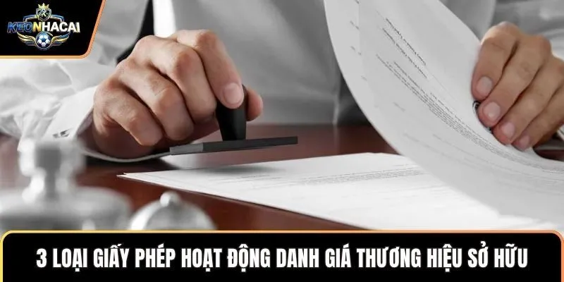 3 loại giấy phép hoạt động danh giá thương hiệu sở hữu