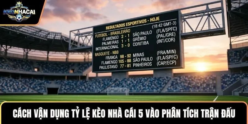 Cách vận dụng tỷ lệ kèo nhà cái 5 vào phân tích trận đấu